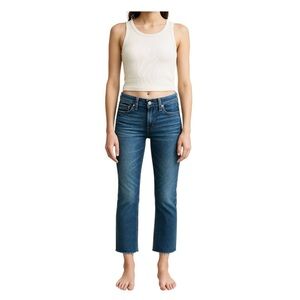 Madewell The Low Rise Slim Boyjean: Raw-Hem Edition size 24 NWOT